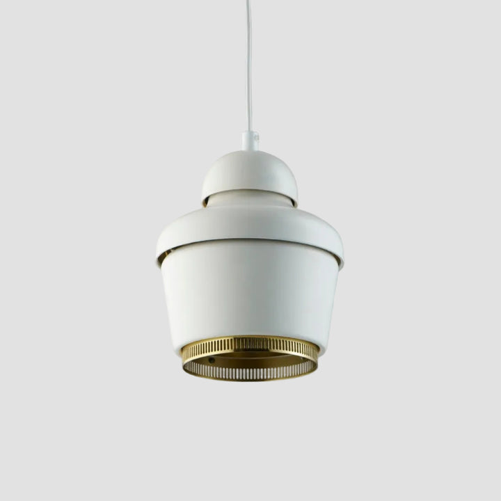 Pendant Lamp A330 - White/Brass (Discontinued Model) - Ex Showroom