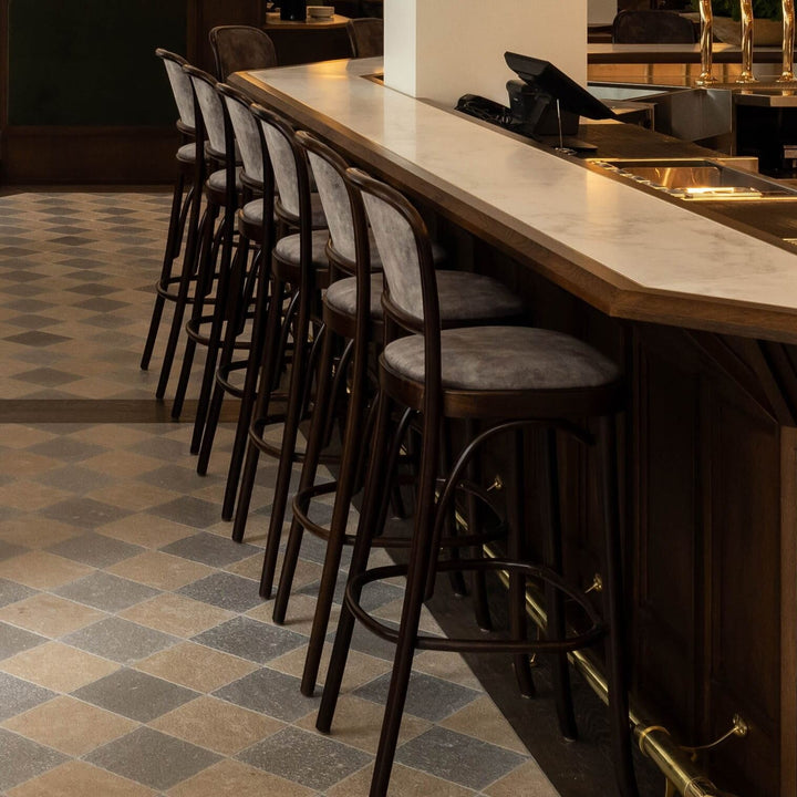 Hoffmann Barstool - Fully Upholstered