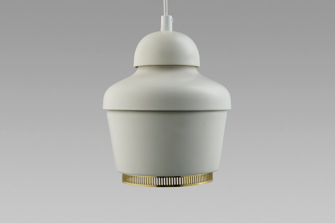 Pendant Lamp A330 - White/Brass (Discontinued Model) - Ex Showroom