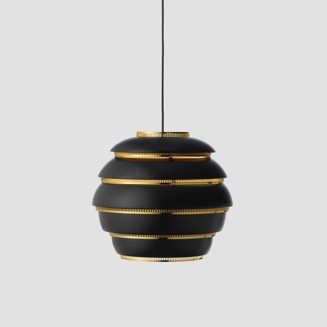 Pendant Lamp A331 "Beehive" - Black/Brass