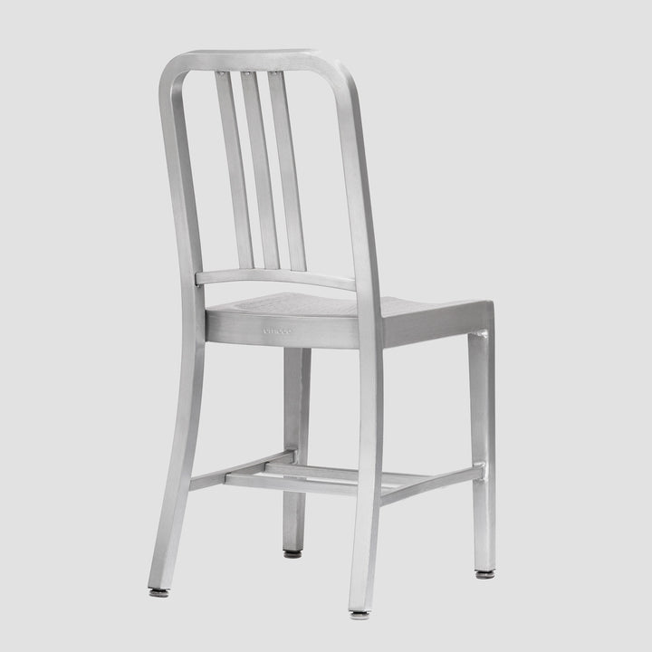 1006 Navy Chair - Brushed