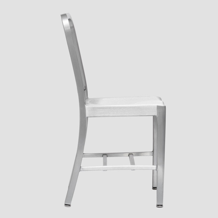 1006 Navy Chair - Brushed