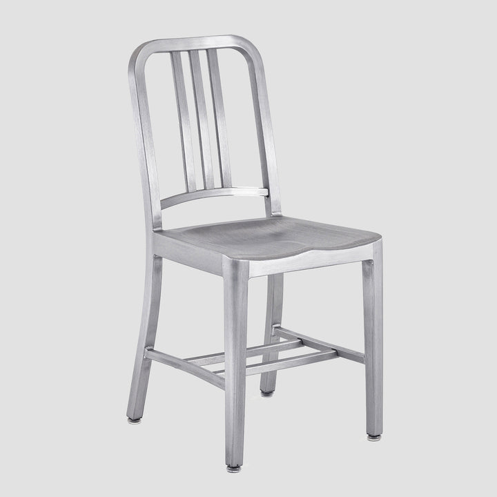 1006 Navy Chair - Brushed