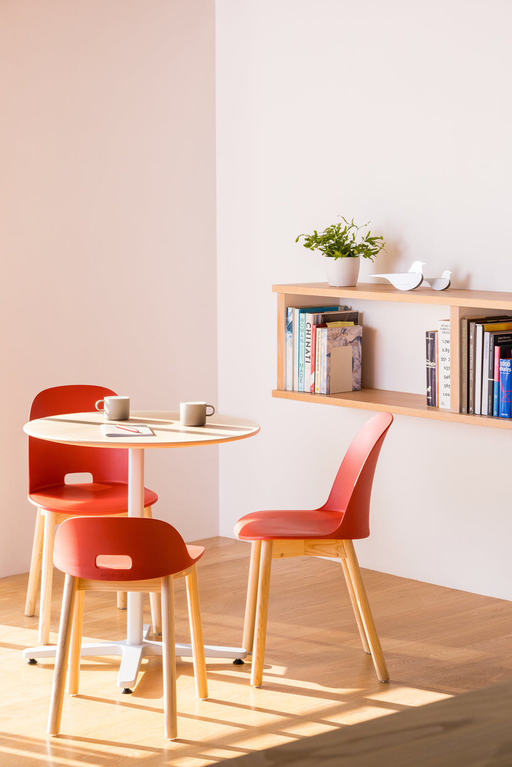 Alfi Lowback Chair - Red (Ex Showroom Sample)