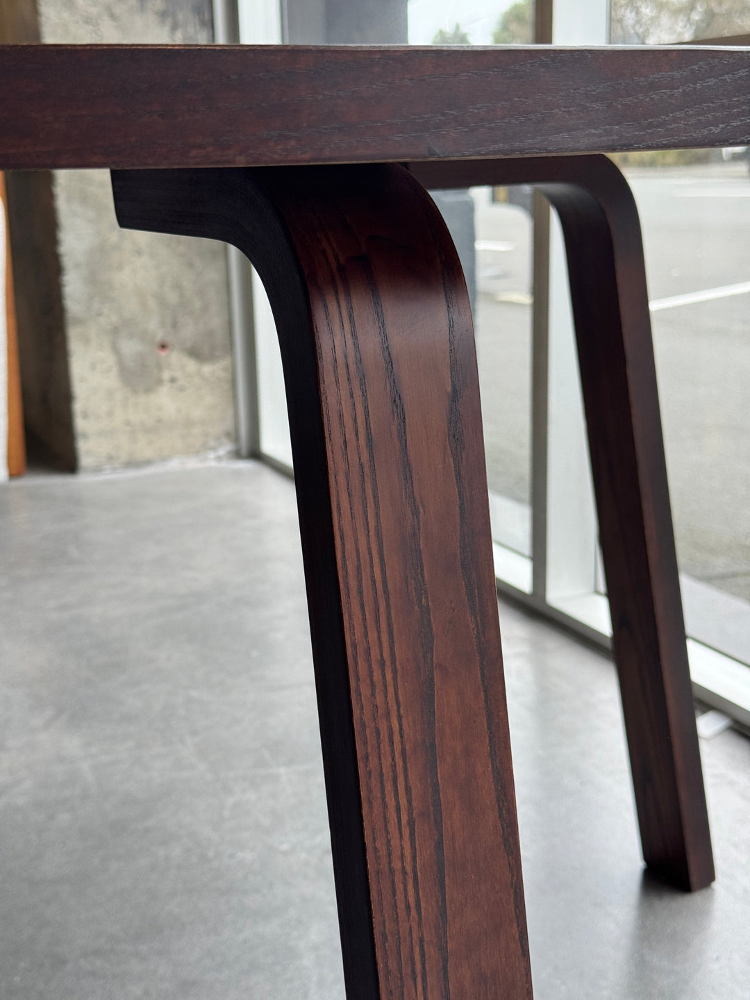 Bach 1.2m Round Table - Dark Walnut - Ex Showroom Model