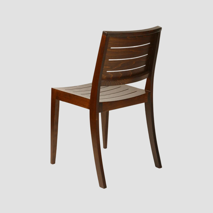 Linea Stacking Chair - Dark Oak - Ex Showroom Model