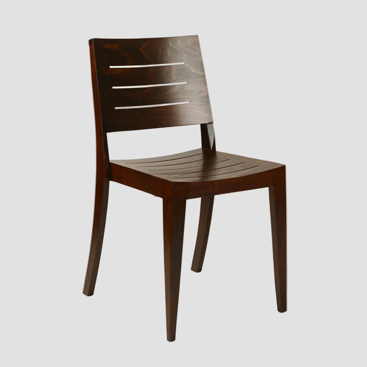 Linea Stacking Chair - Dark Oak - Ex Showroom Model