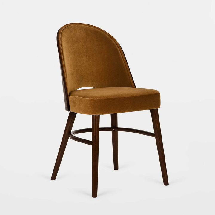 Lido Upholstered Dining Chair - Dark Oak