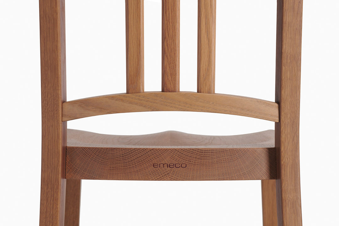 1006 Navy Wood Chair - Black Stained Oak
