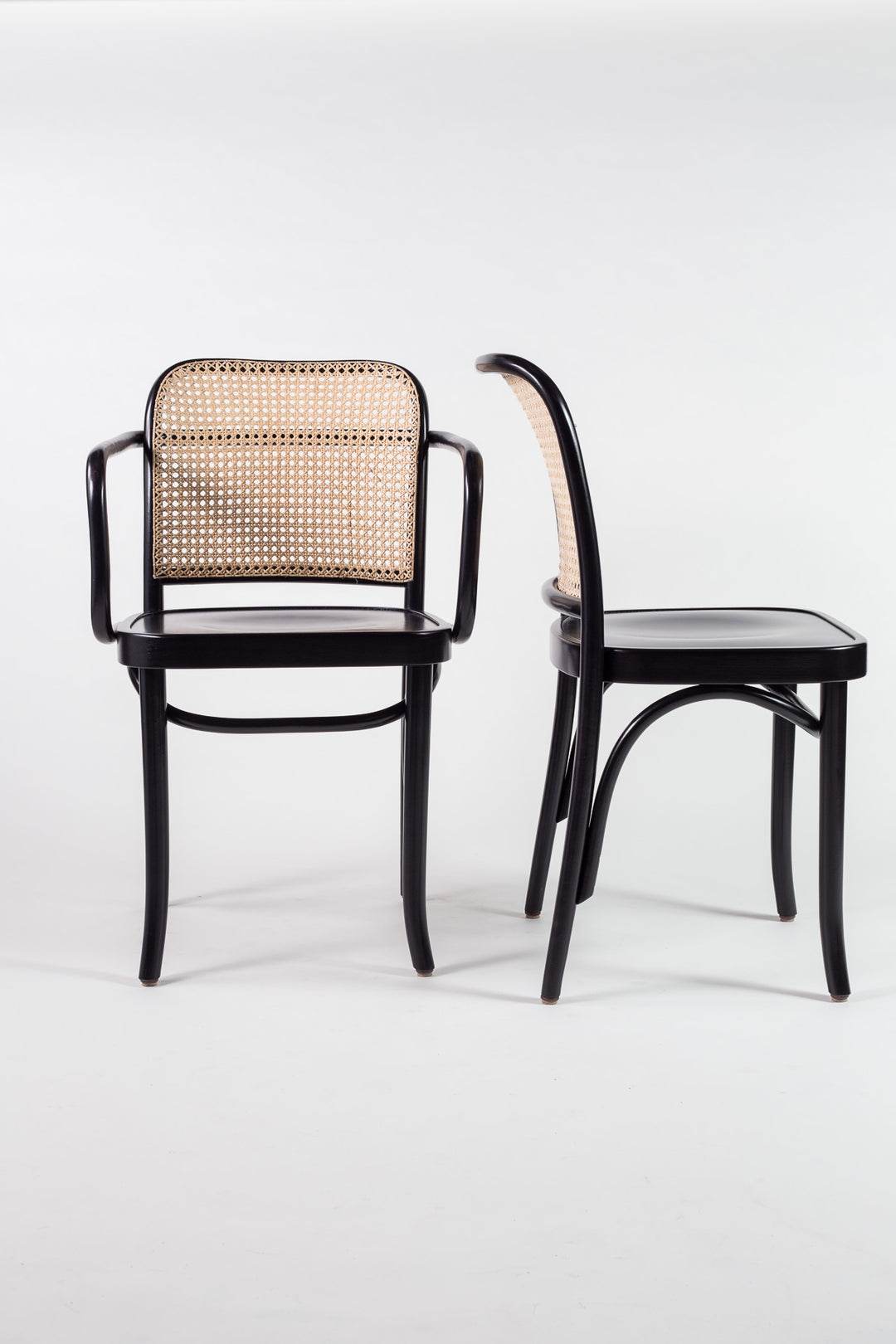 Hoffmann Armchair Black Stain – thonethome - Main Image