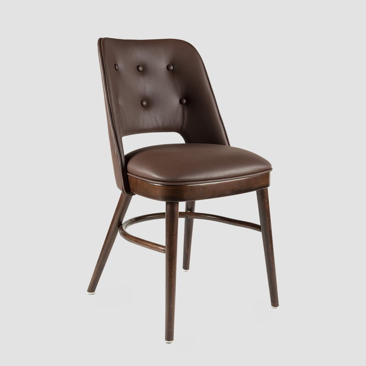 Otto Upholstered Dining Chair - Dark Oak